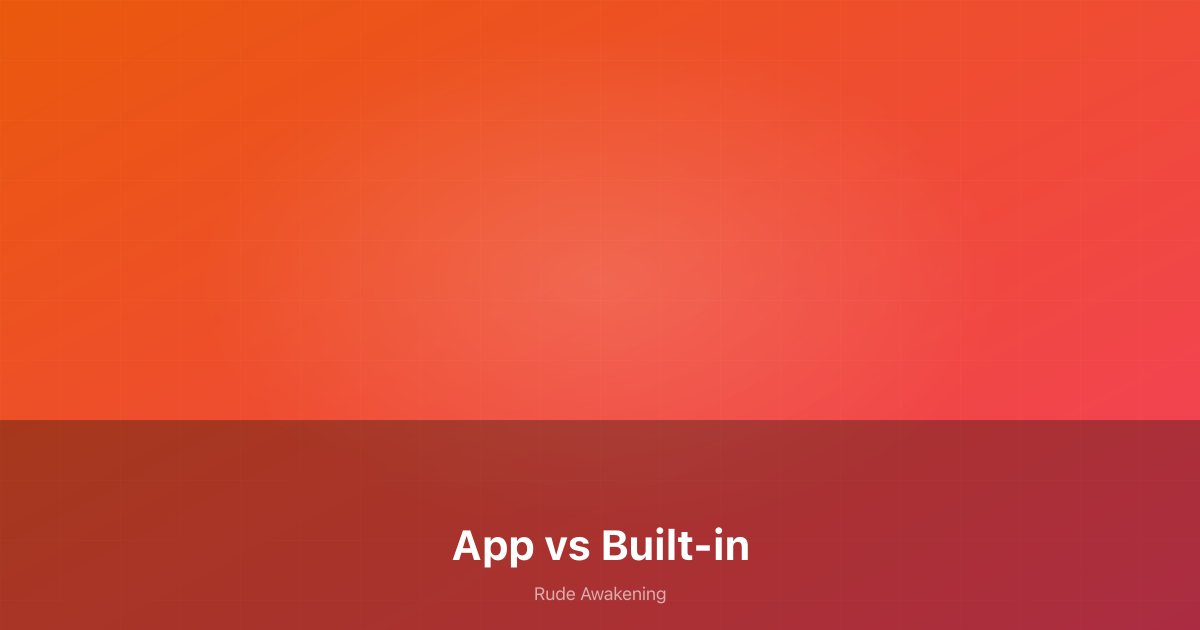 Split screen comparison of iPhone Clock app and a third-party alarm app