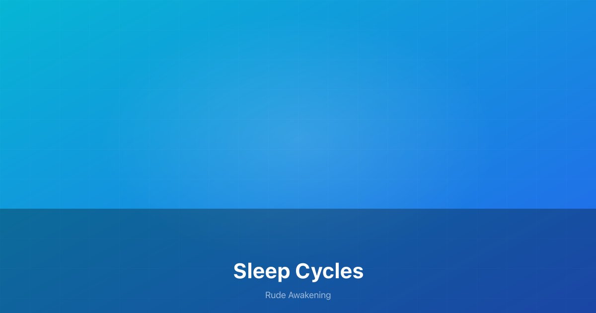 Diagram showing the progression of sleep stages through a typical night with wave patterns
