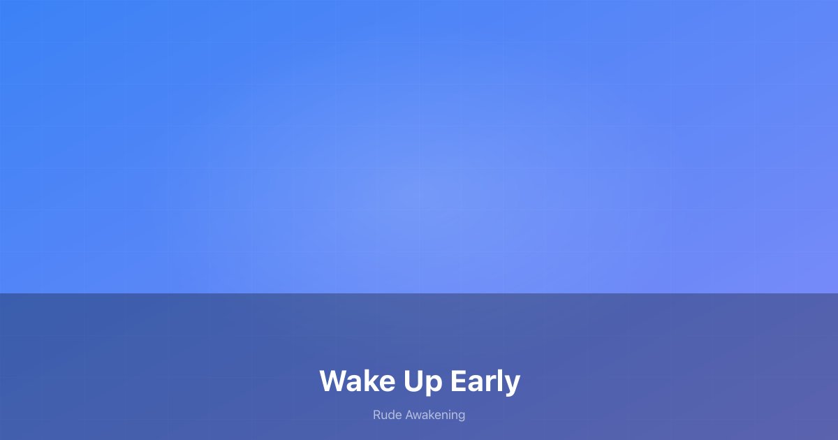 Early morning sunrise view through a bedroom window with an alarm clock in the foreground